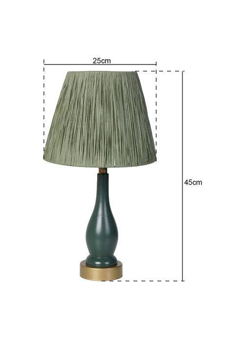Opviq Lámpara de mesa YL208 Caqui y Verde